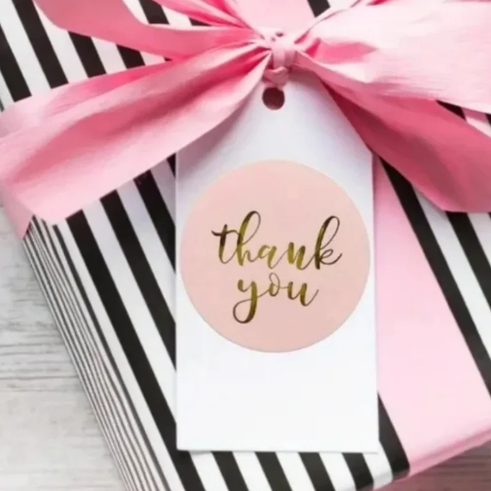 500 Pieces Roll Thank You Sealing Sticker
